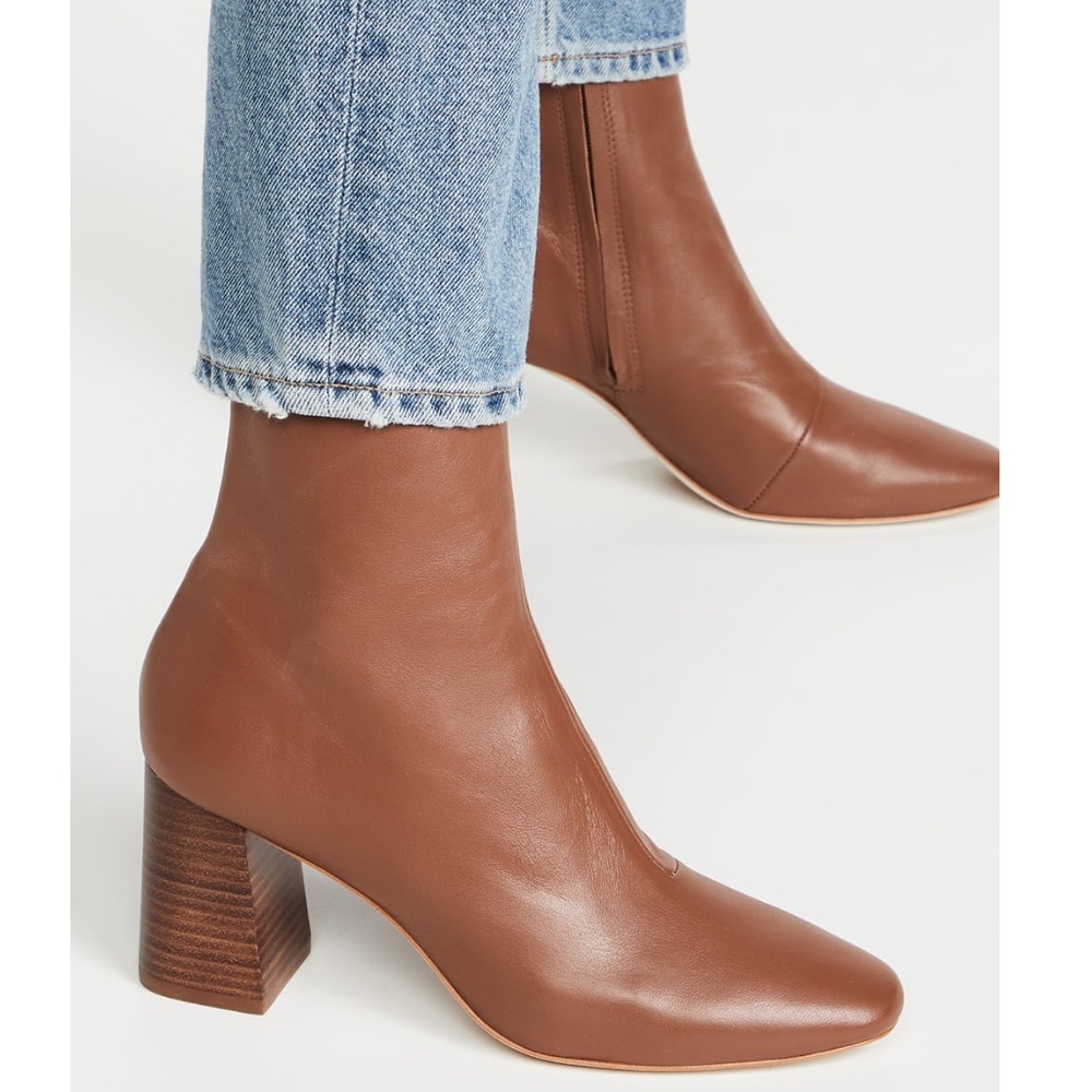 Loeffler Randall Elise Slim Ankle Booties With Block Heel